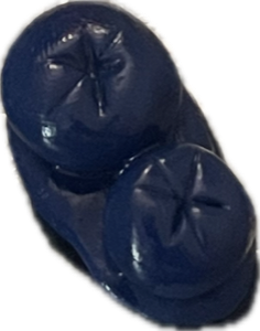 Polymer clay blueberries magnet