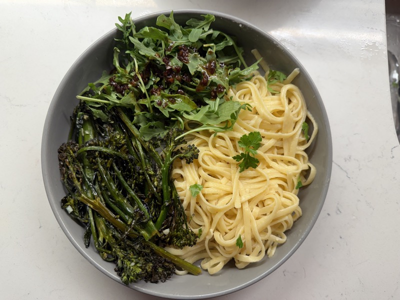 Pasta with greens